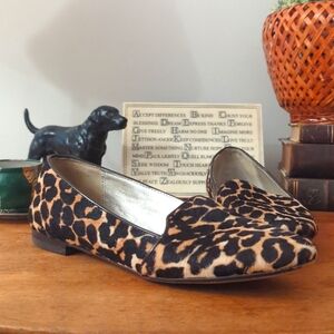 Coach Calf Hair Leopard Print Women's Flats
